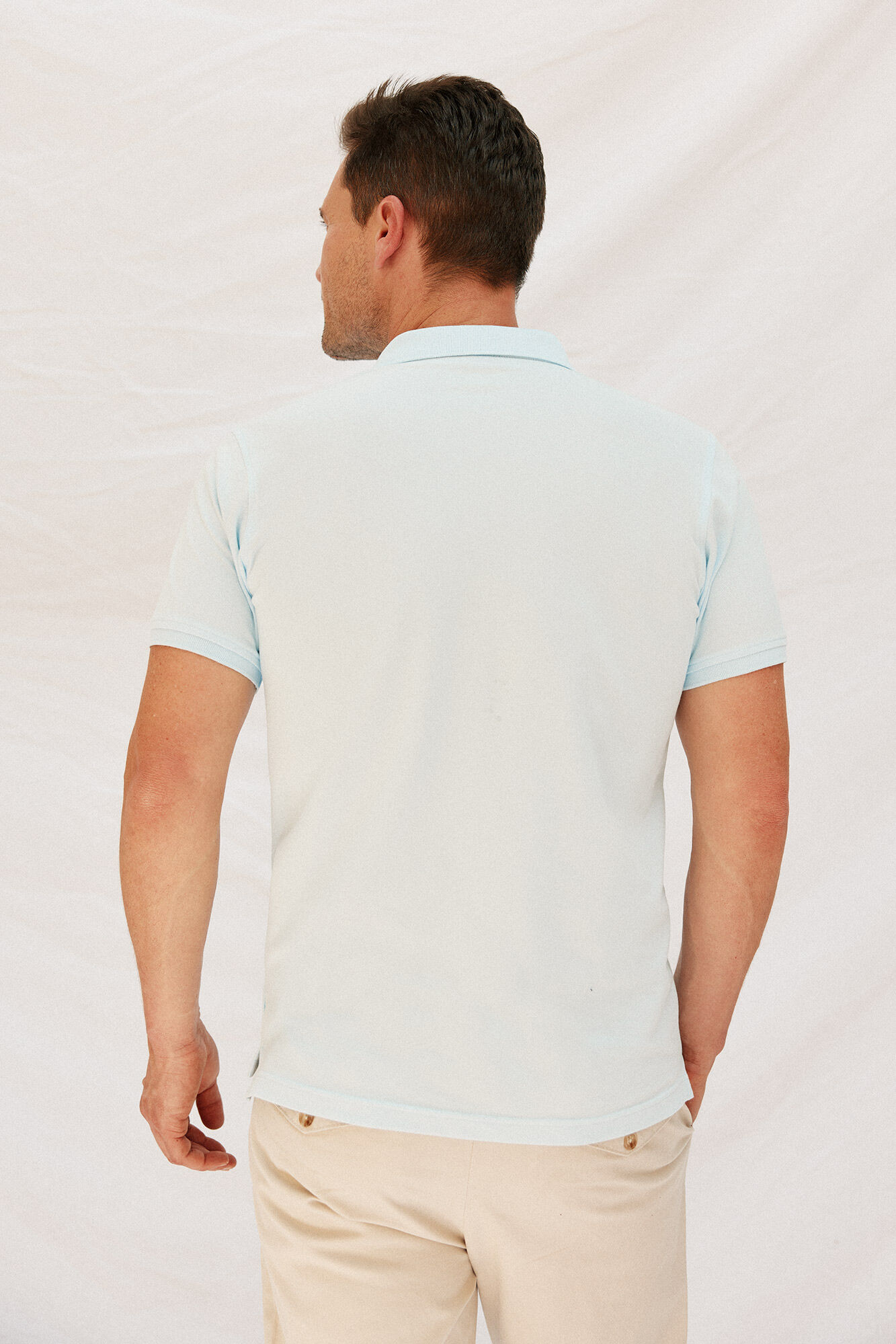 Cortefiel Polo b&aacute;sico slim Azul