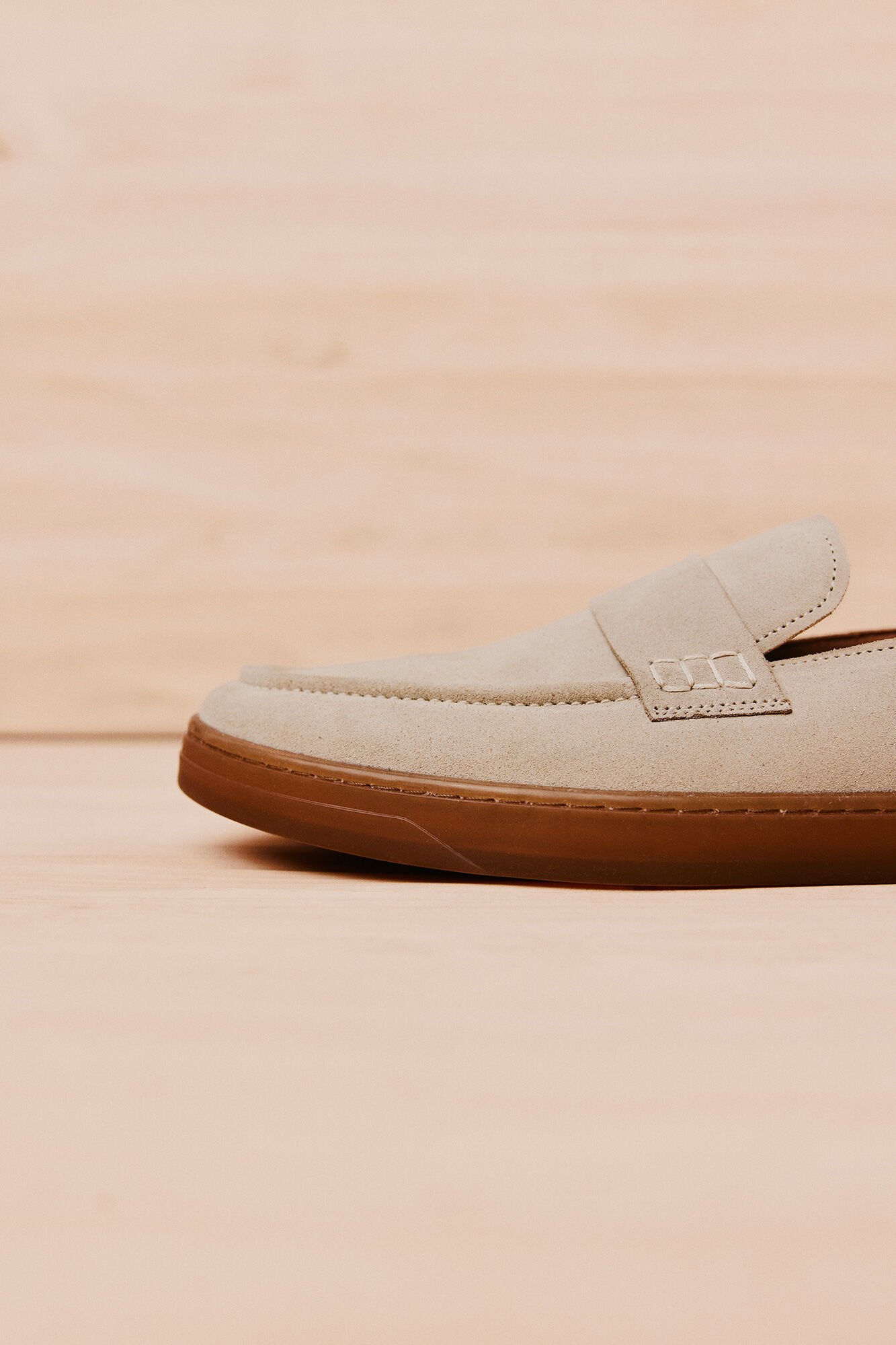 OOTO Mocassim de pele Castanho