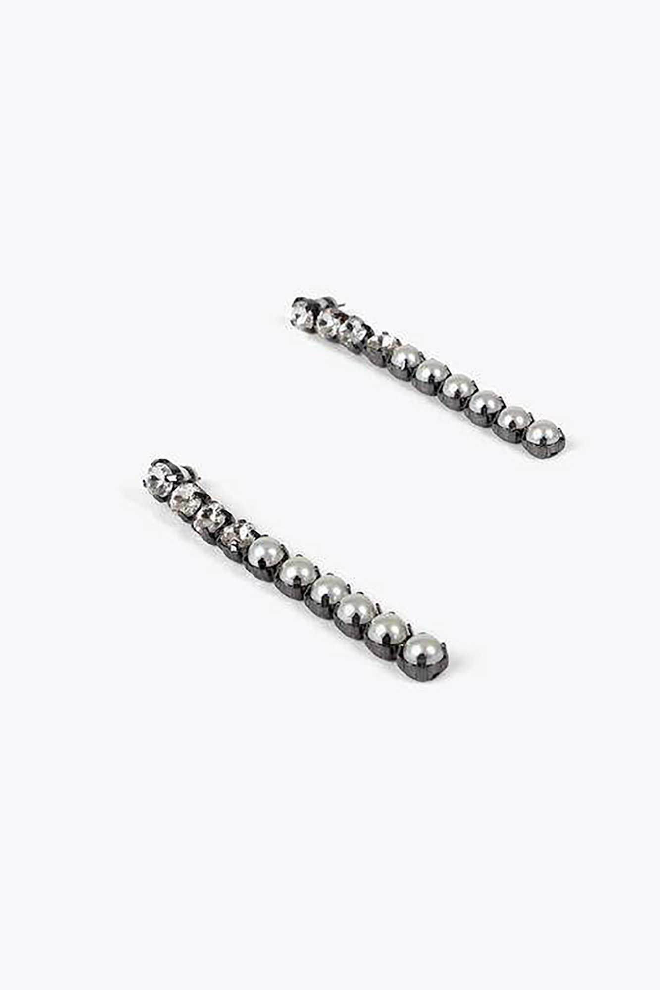 Lola Casademunt Brincos com joia Cinzento