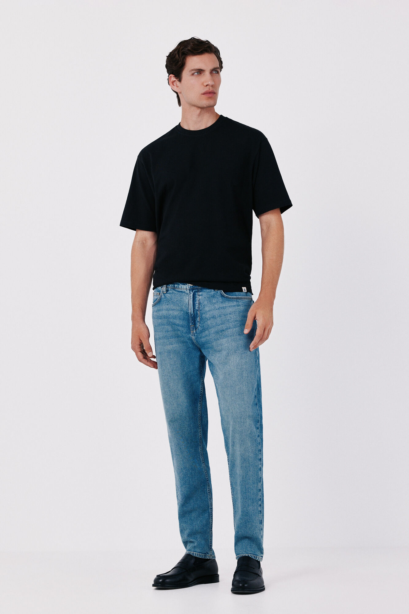 Cortefiel Lightweight slim tapered jeans