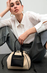 Lola Casademunt Mini shopper Ecru