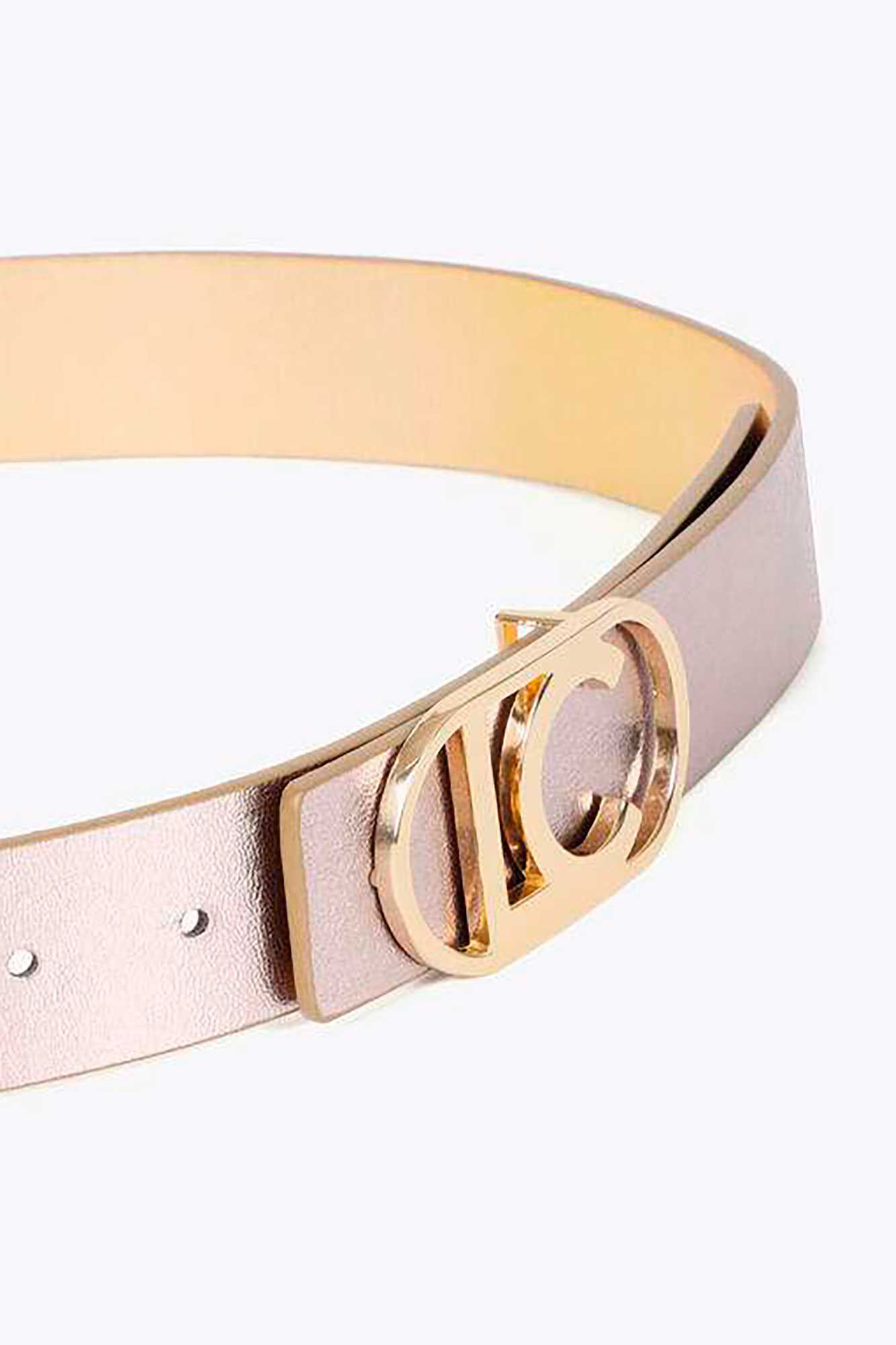 Lola Casademunt Cinto revers&iacute;vel Dourado