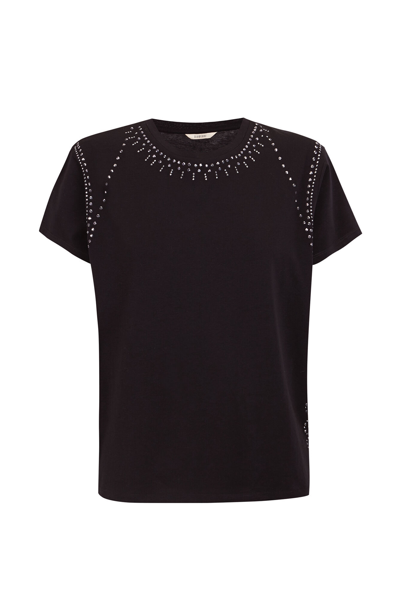 Slowlove Camiseta tachas Negro