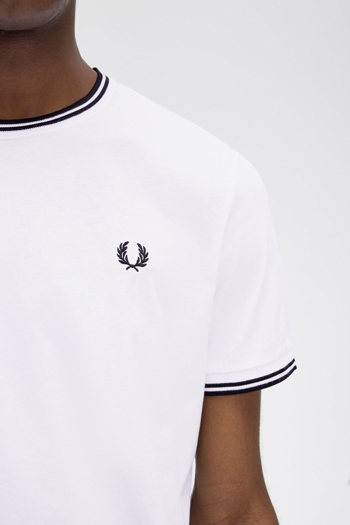 Fred Perry T-shirt masculina de manga curta 