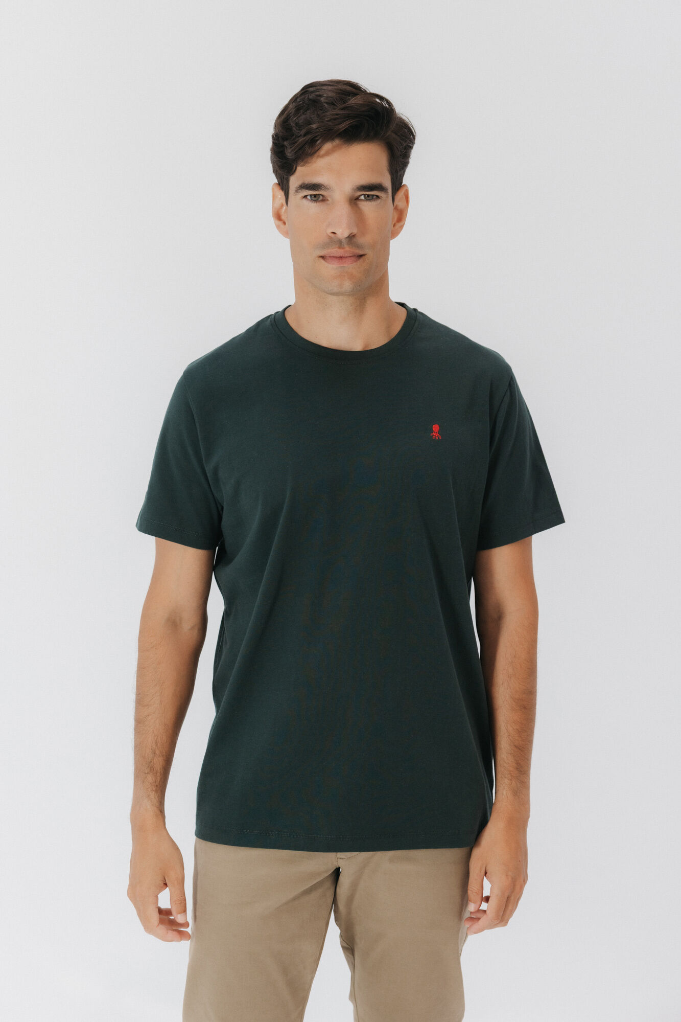 elPulpo T-shirt com logo bordado