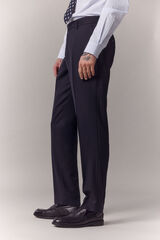 OOTO Herringbone tailored trousers Navy