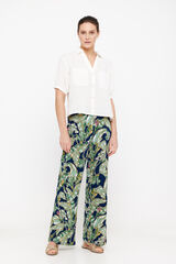 Cortefiel Printed jersey-knit trousers Multicolour