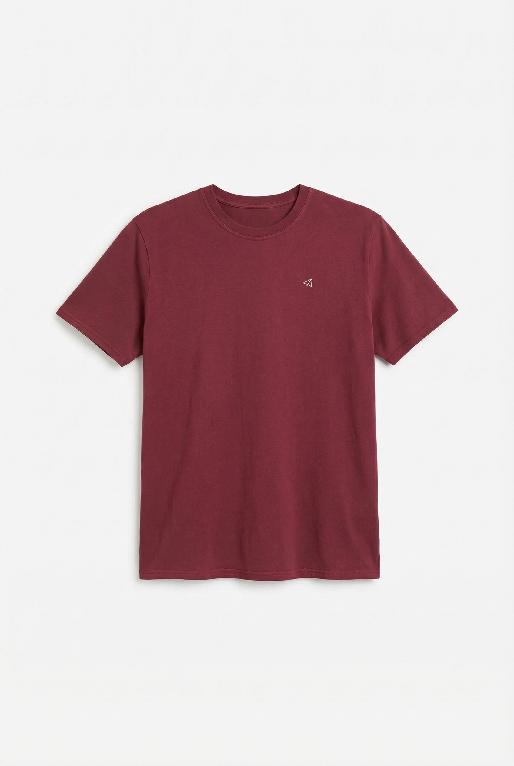 OOTO Camiseta b&aacute;sica lavada Granate