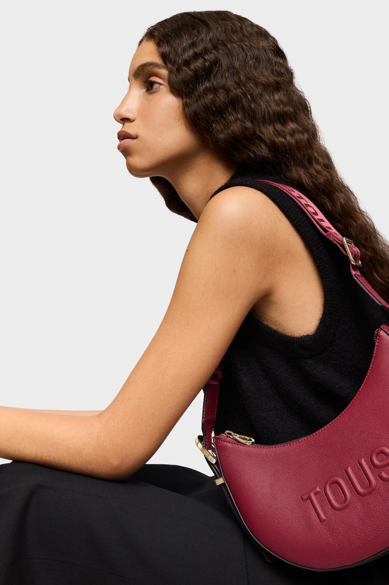 Tous TOUS Brenda medium crossbody (bag) shoulder bag Maroon