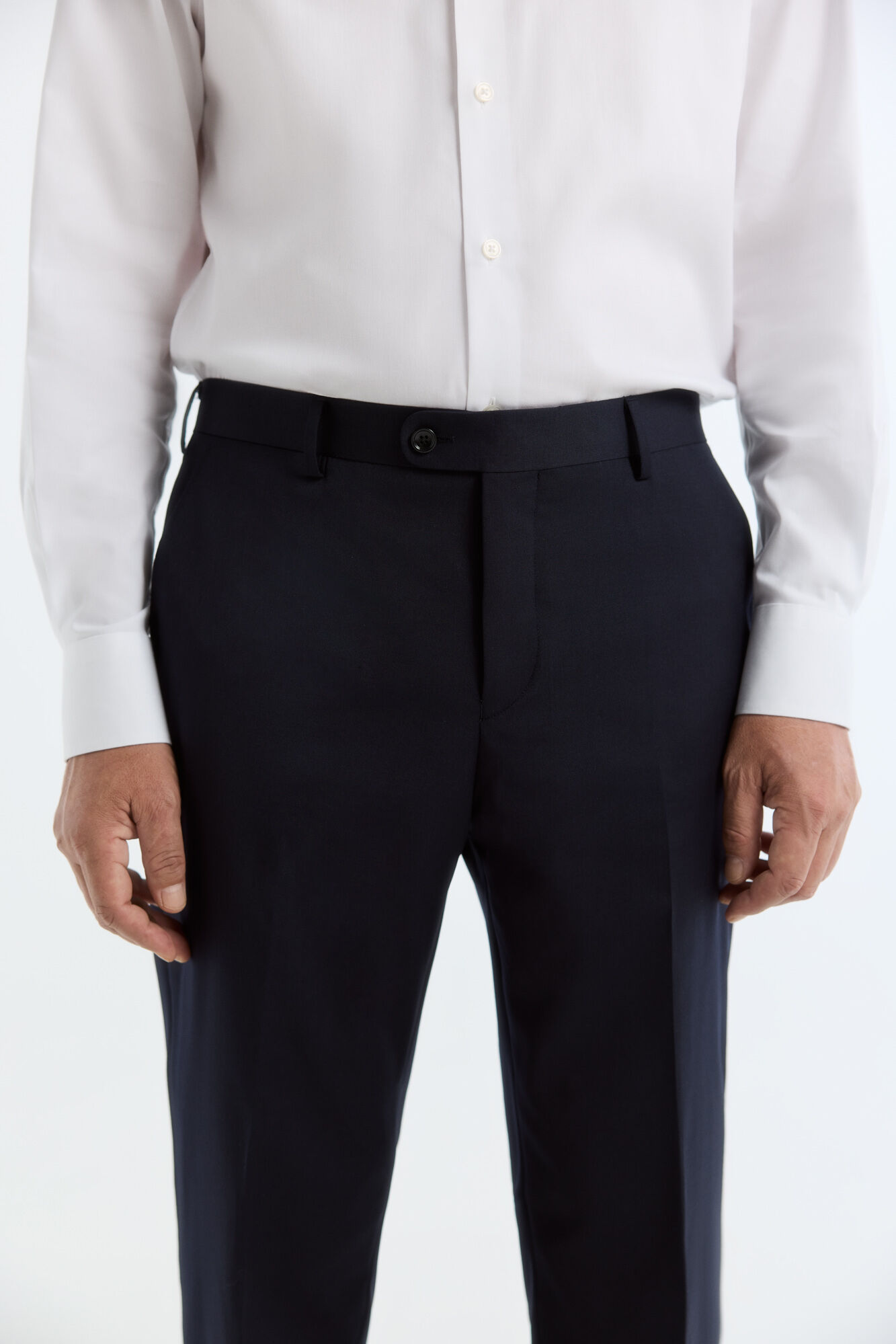 Cortefiel Twill smart fabric blazer Navy