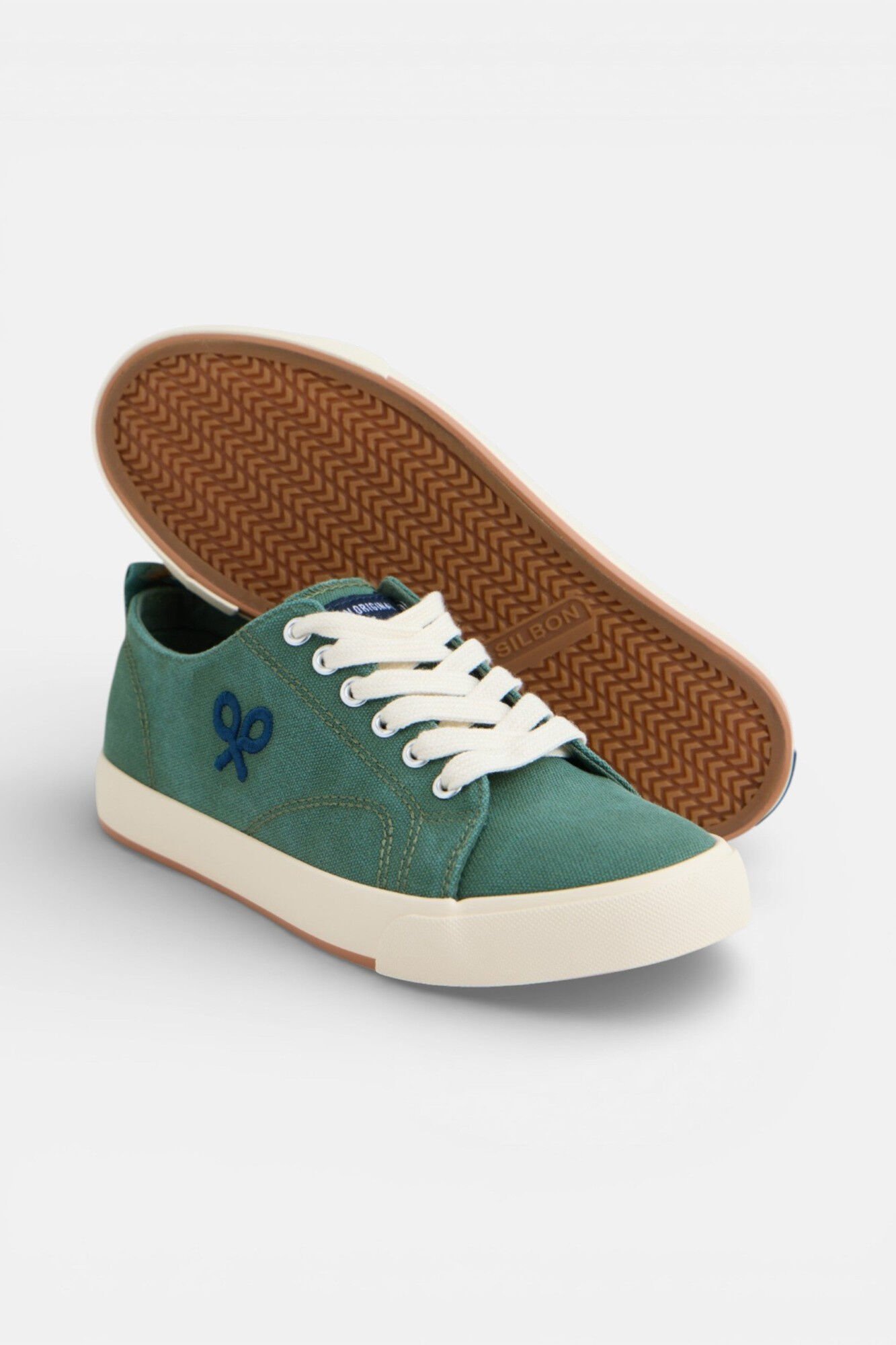 Silbon Canvas classic sneaker Kaki