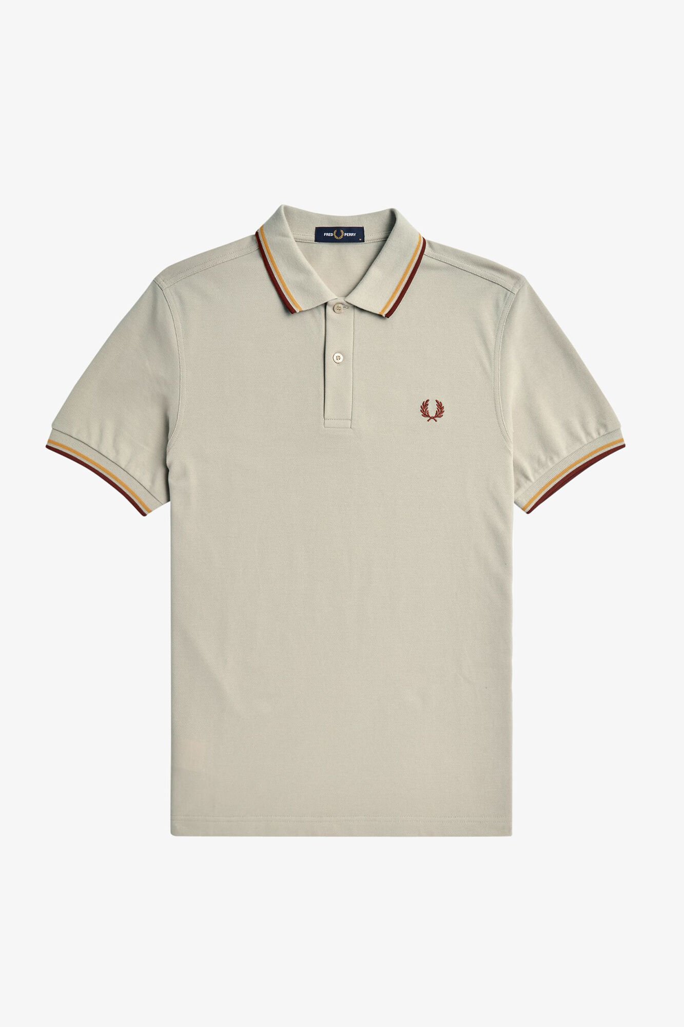 Fred Perry Camisa p&oacute;lo b&aacute;sica de manga curta Fred Perry Tostado