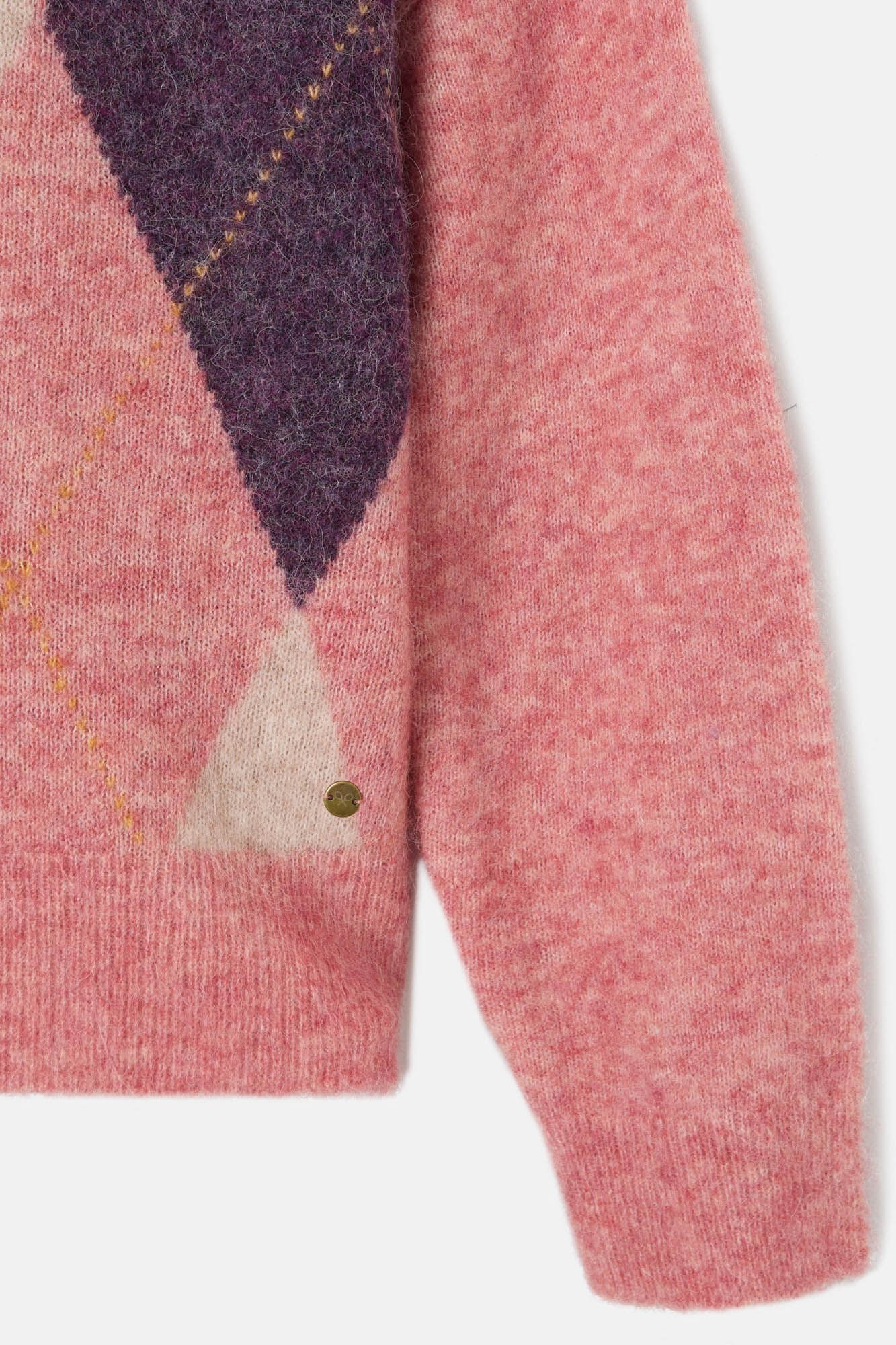 Silbon Jersey punto rombos Rosa