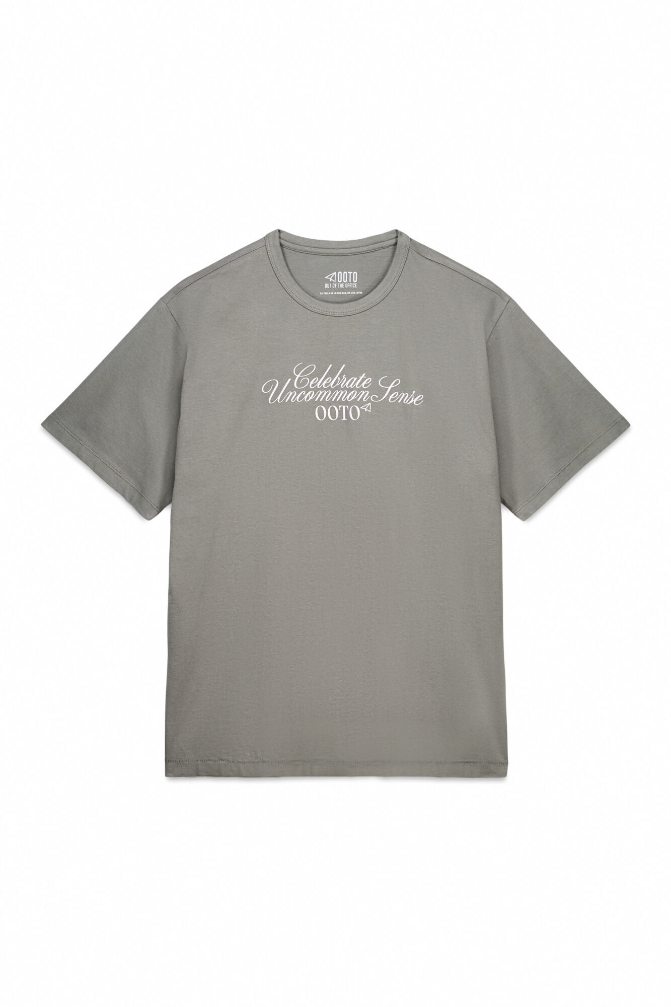 OOTO Washed graphic tee Kaki