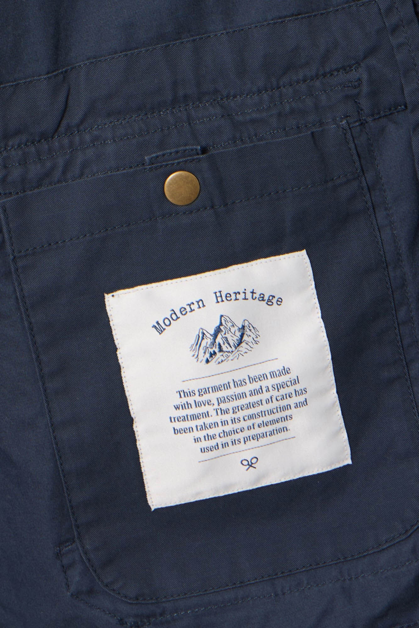 Silbon Jaqueta militar tingida para roupa Azul