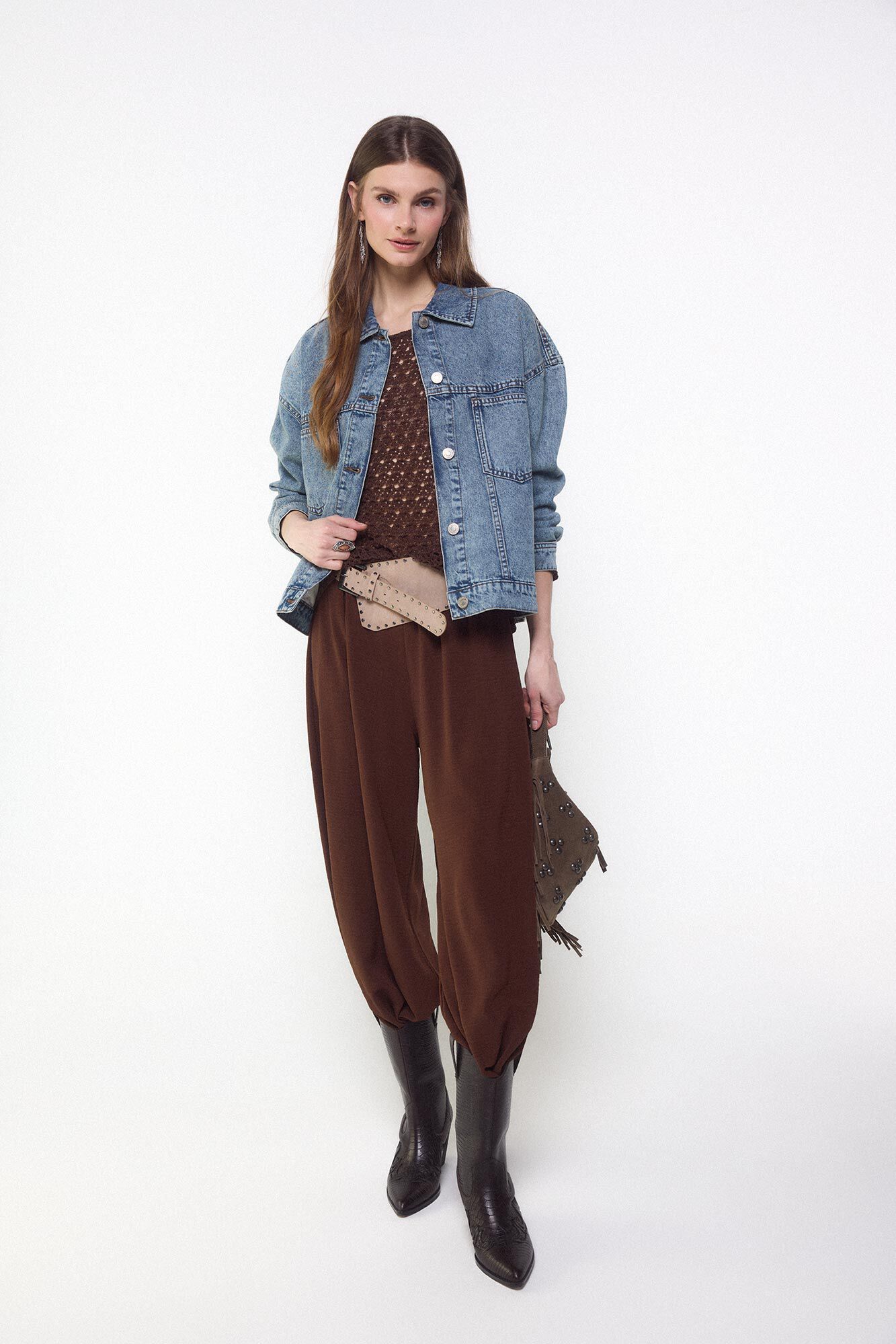 Slowlove Cazadora denim trucker Azul