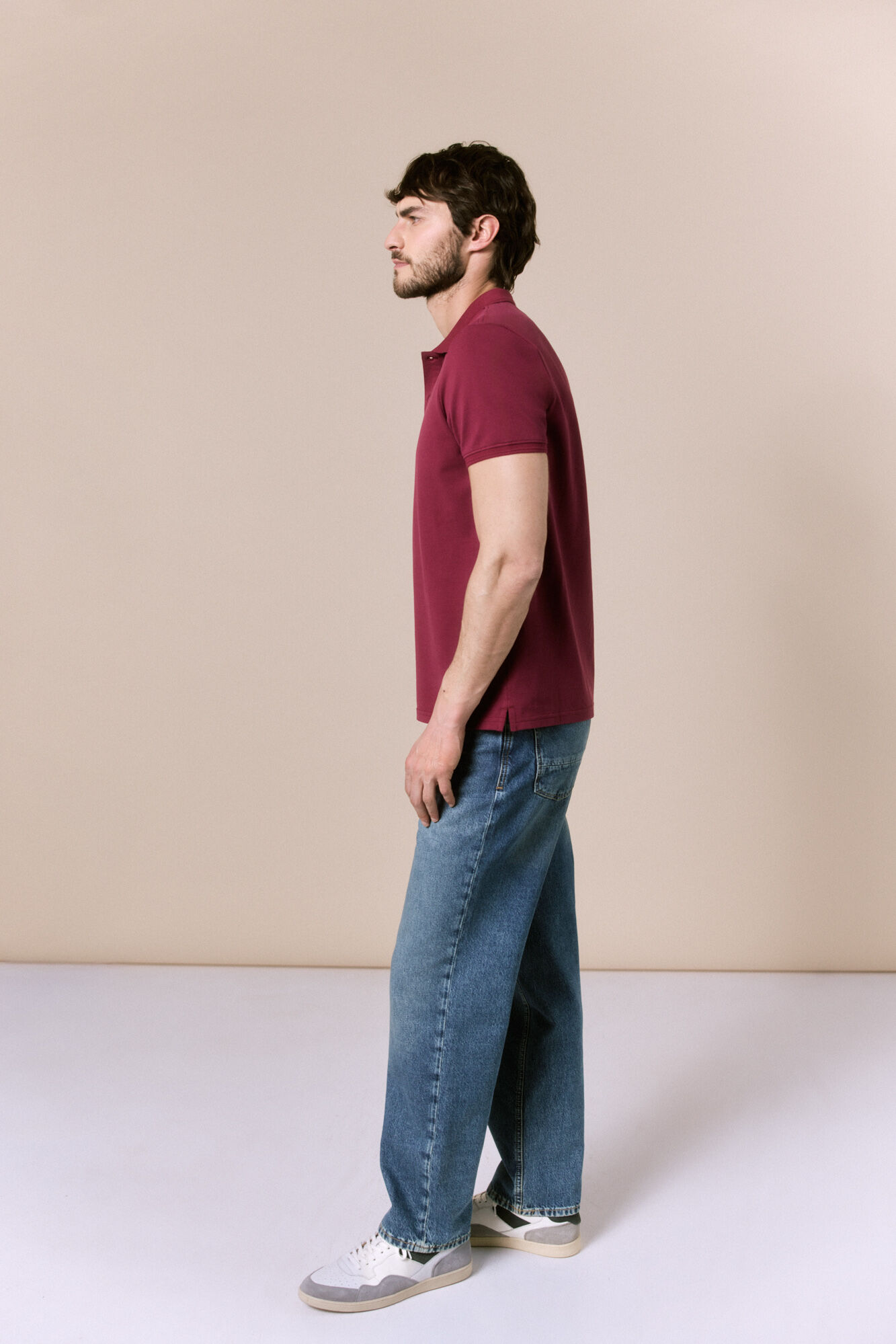 OOTO Polo b&aacute;sico em piqu&eacute; Granada