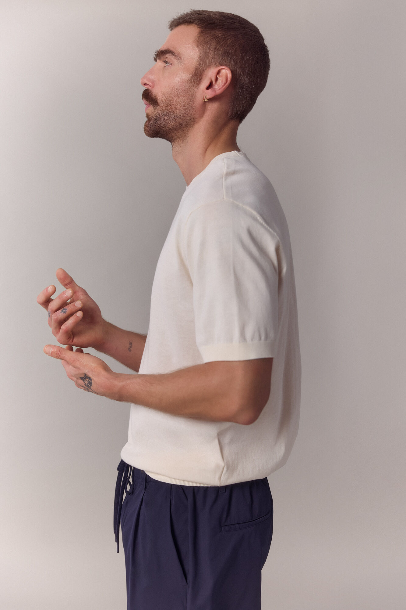 OOTO T-shirt camisola premium manga curta em algod&atilde;o