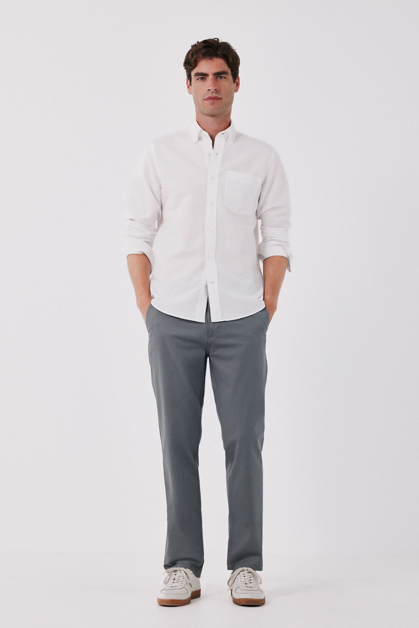 Cortefiel Camisa lino lisa