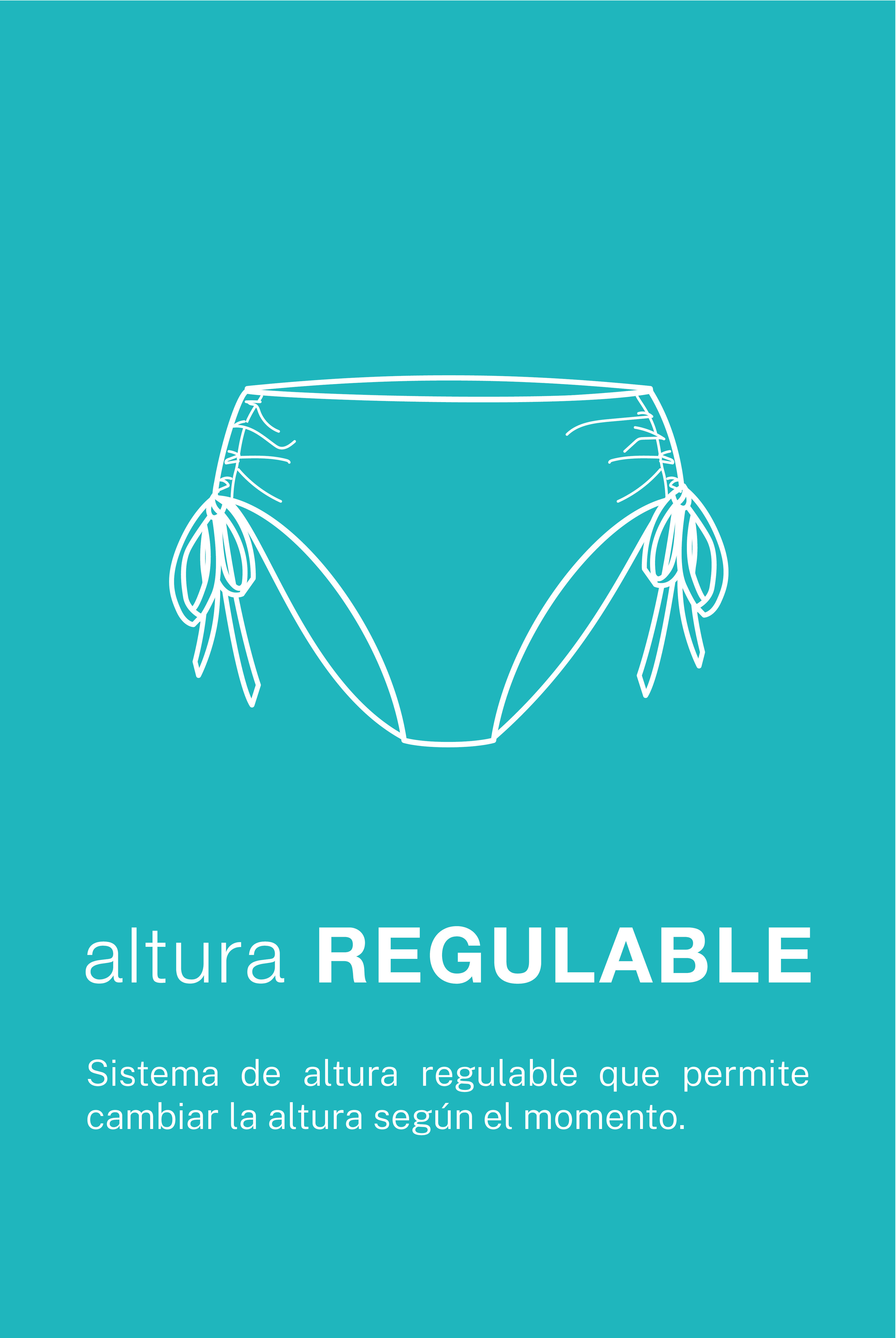 Cortefiel Bikini briefs with side laces. Kaki