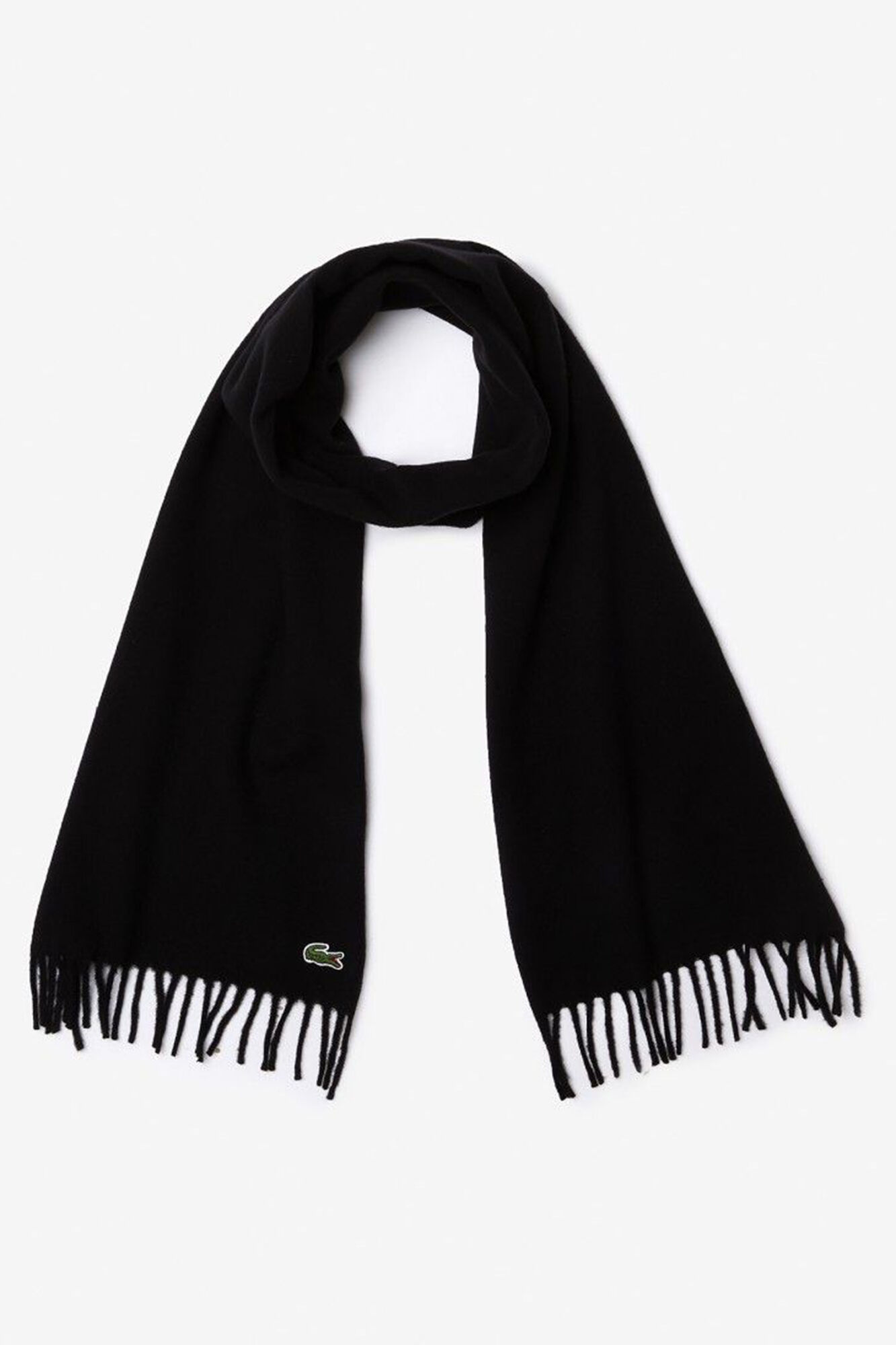 Lacoste Conjunto de len&ccedil;o em cashmere e l&atilde; de feltro unissexo