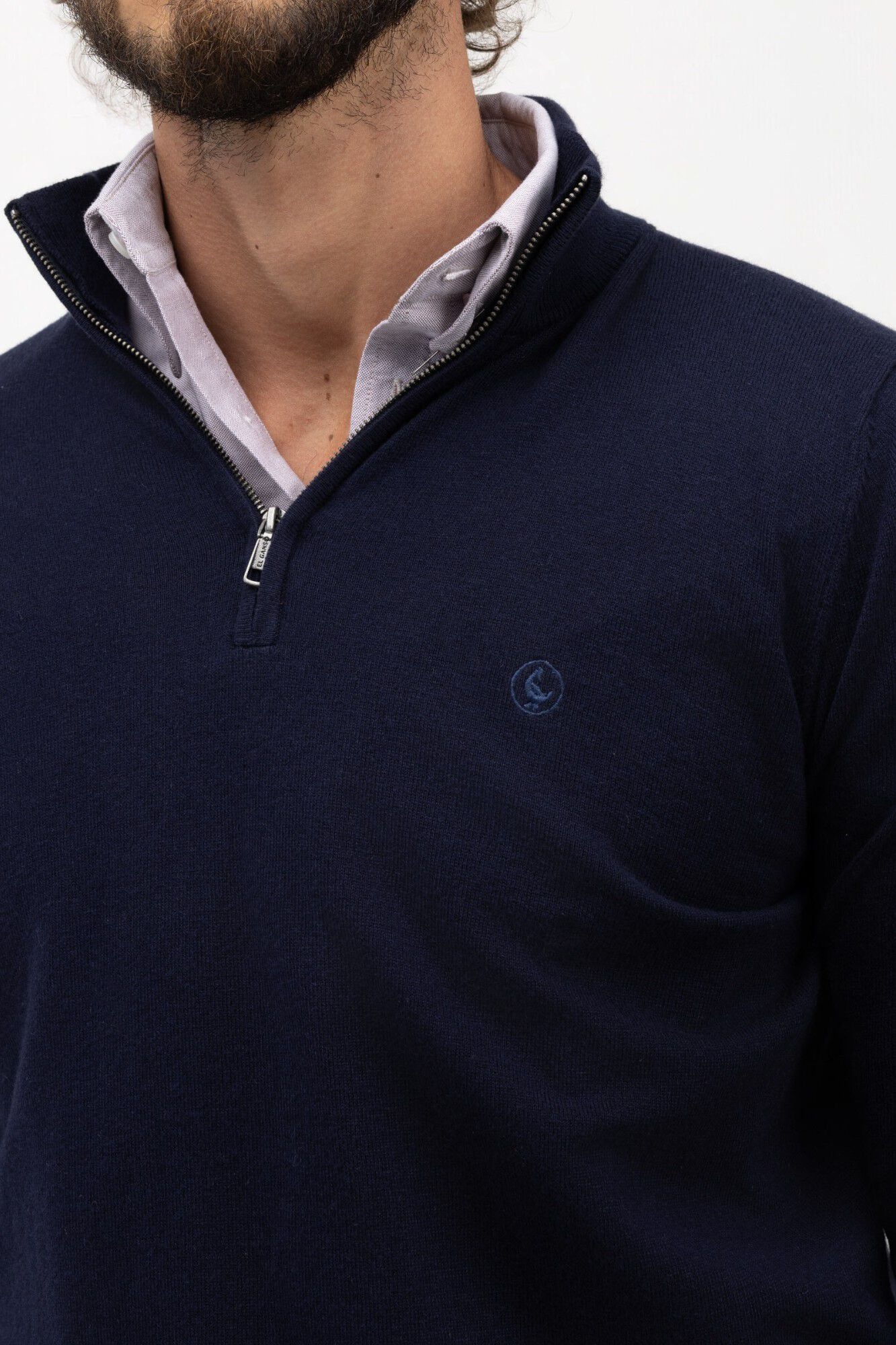El Ganso Camisola B&aacute;sica Gola Camionista Azul