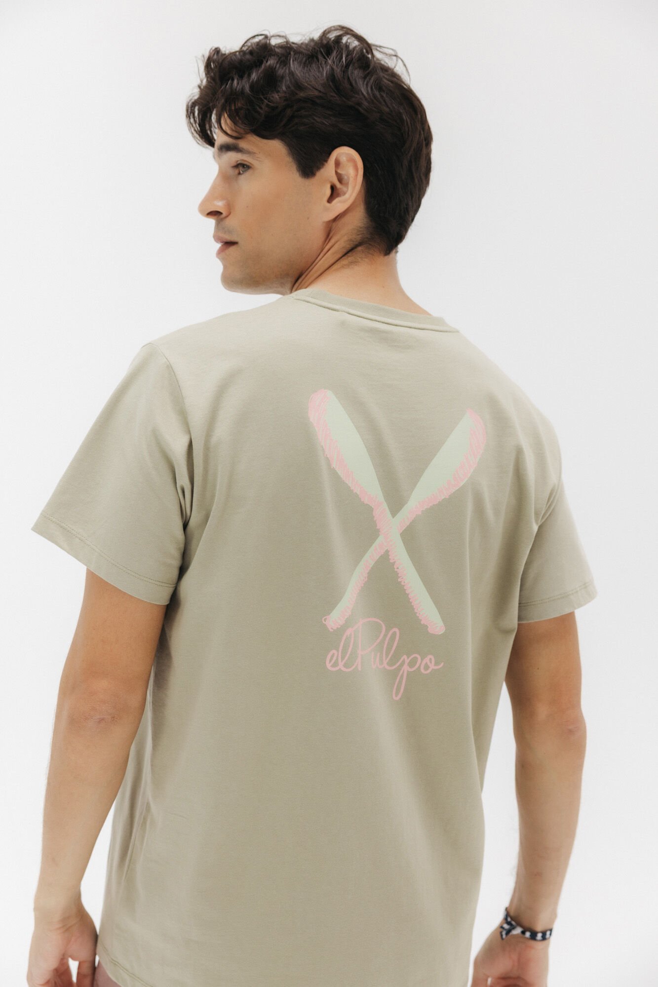 elPulpo Camiseta com p&aacute;s desenhadas