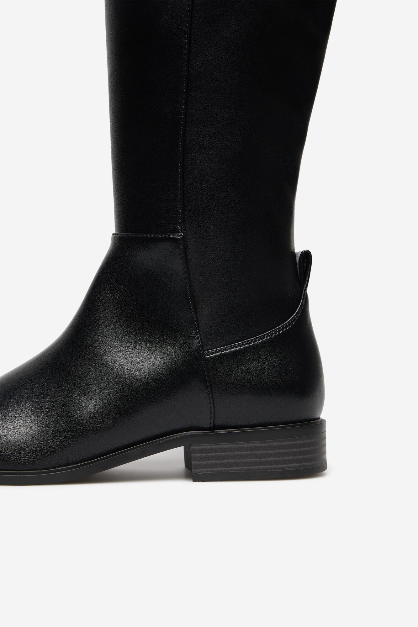 Cortefiel High elastic boot Black