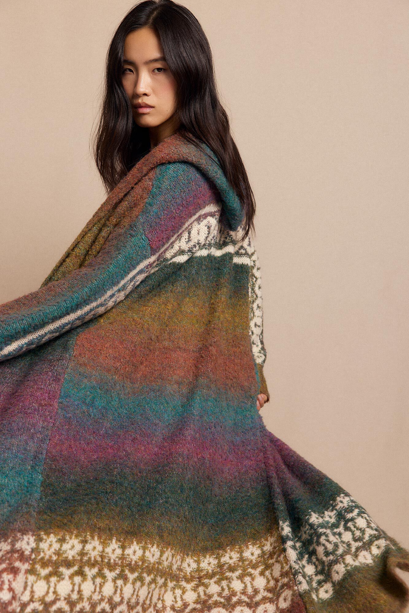 Slowlove Chaqueta larga jacquard