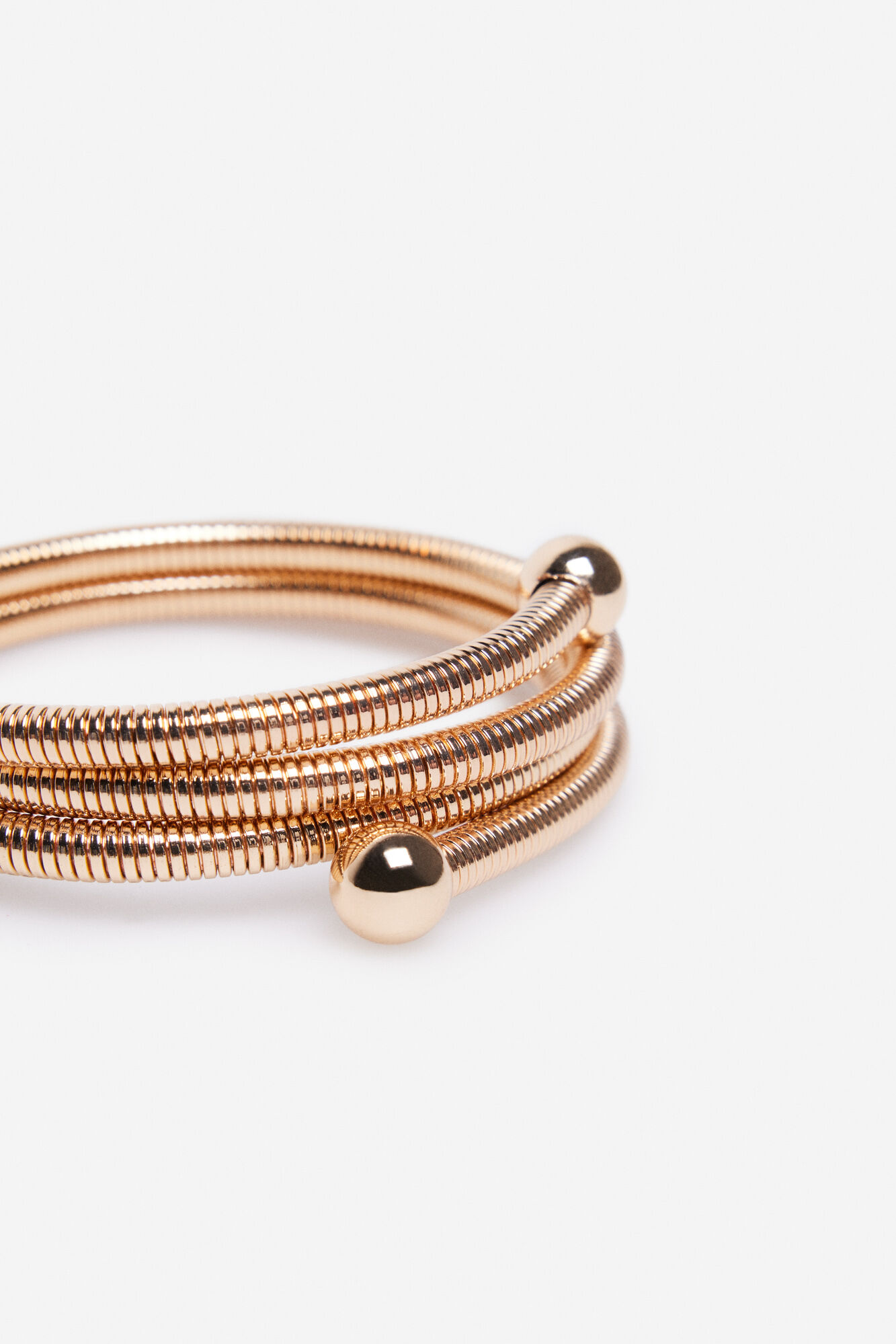 Cortefiel Pulsera textura Dorado