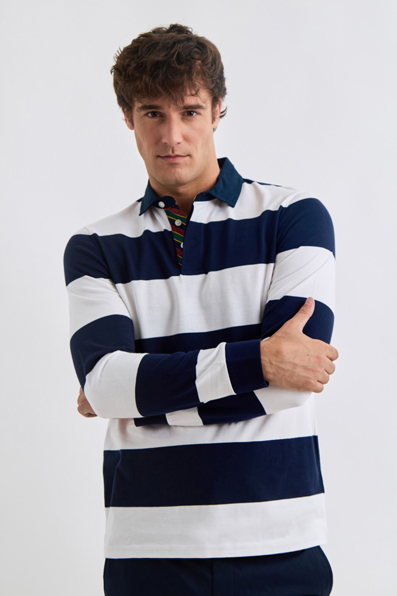 Williot Polo de Rugby Riscas Azul