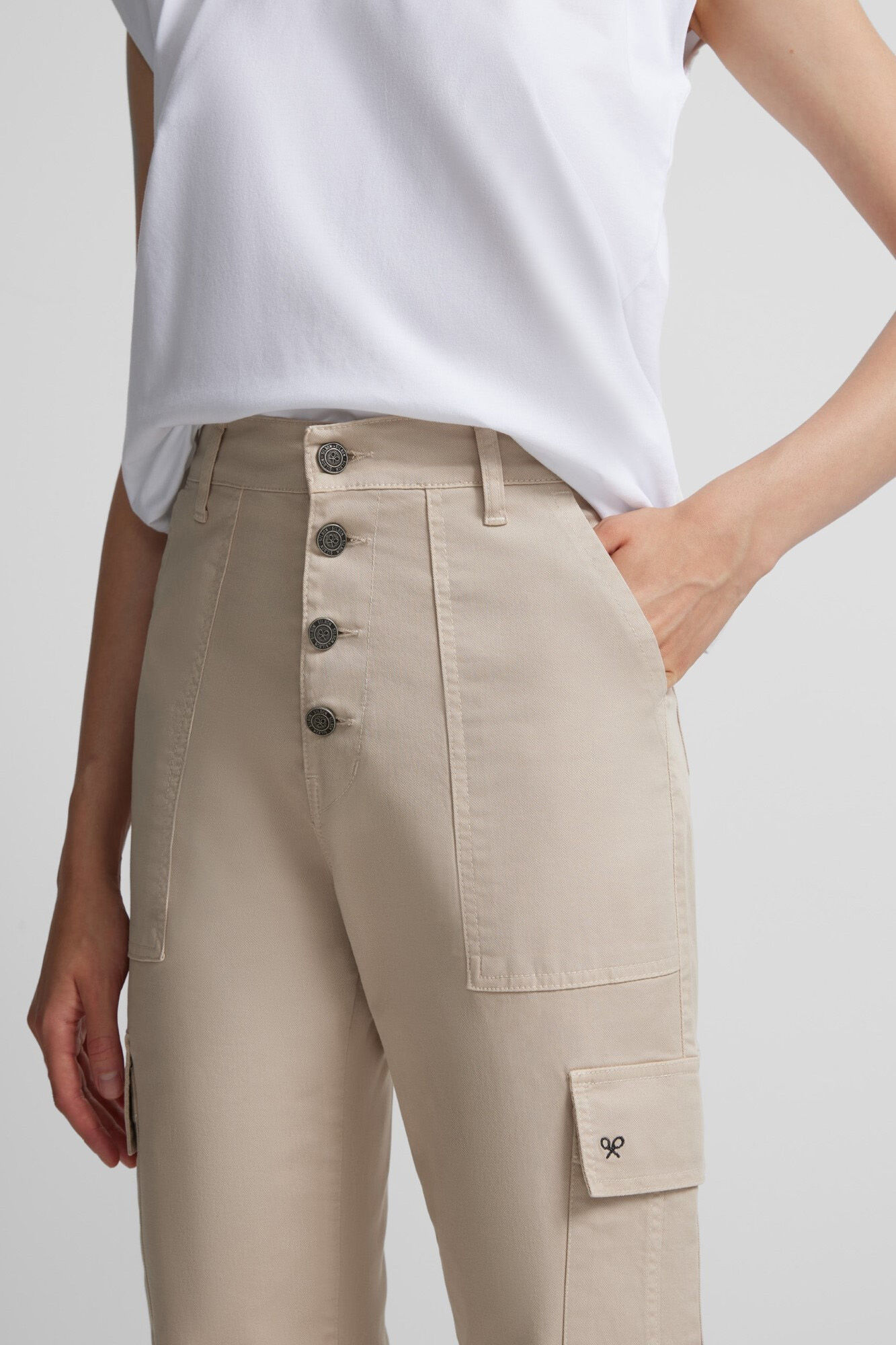 Silbon Cargo trousers Beige