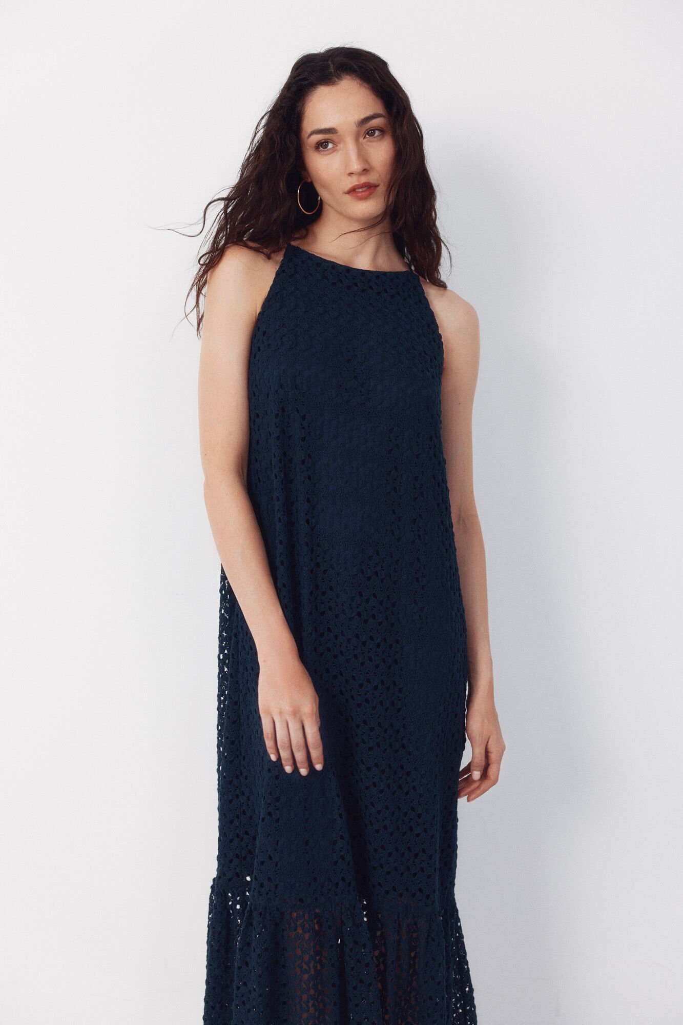Cortefiel Structured halterneck dress