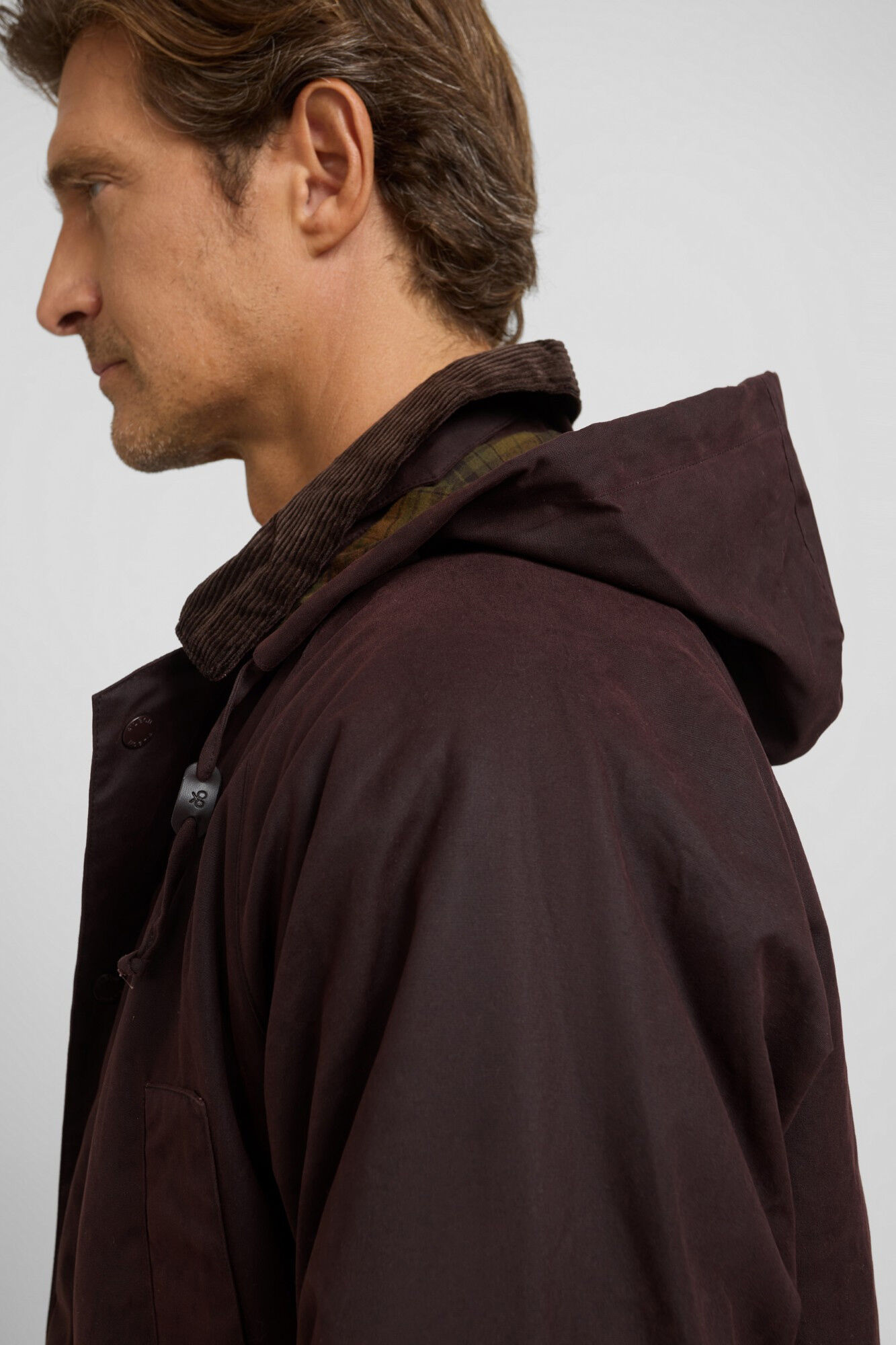 Silbon Sobretudo encerado cl&aacute;ssico Castanho