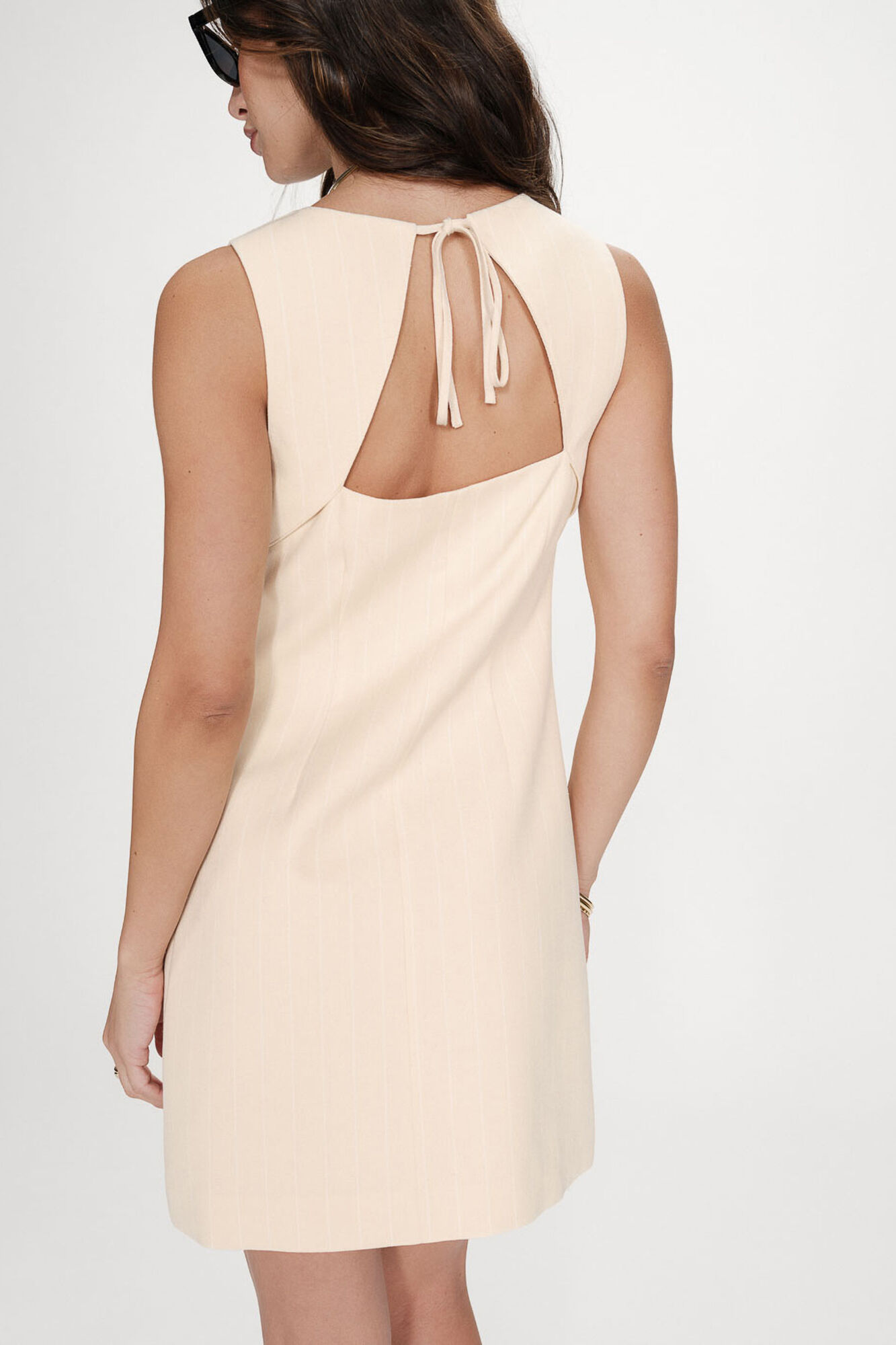 Grace & Mila Vestido curto &agrave;s riscas Vea Amarelo