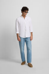 Silbon Camisa sport oxford cutaway Blanco