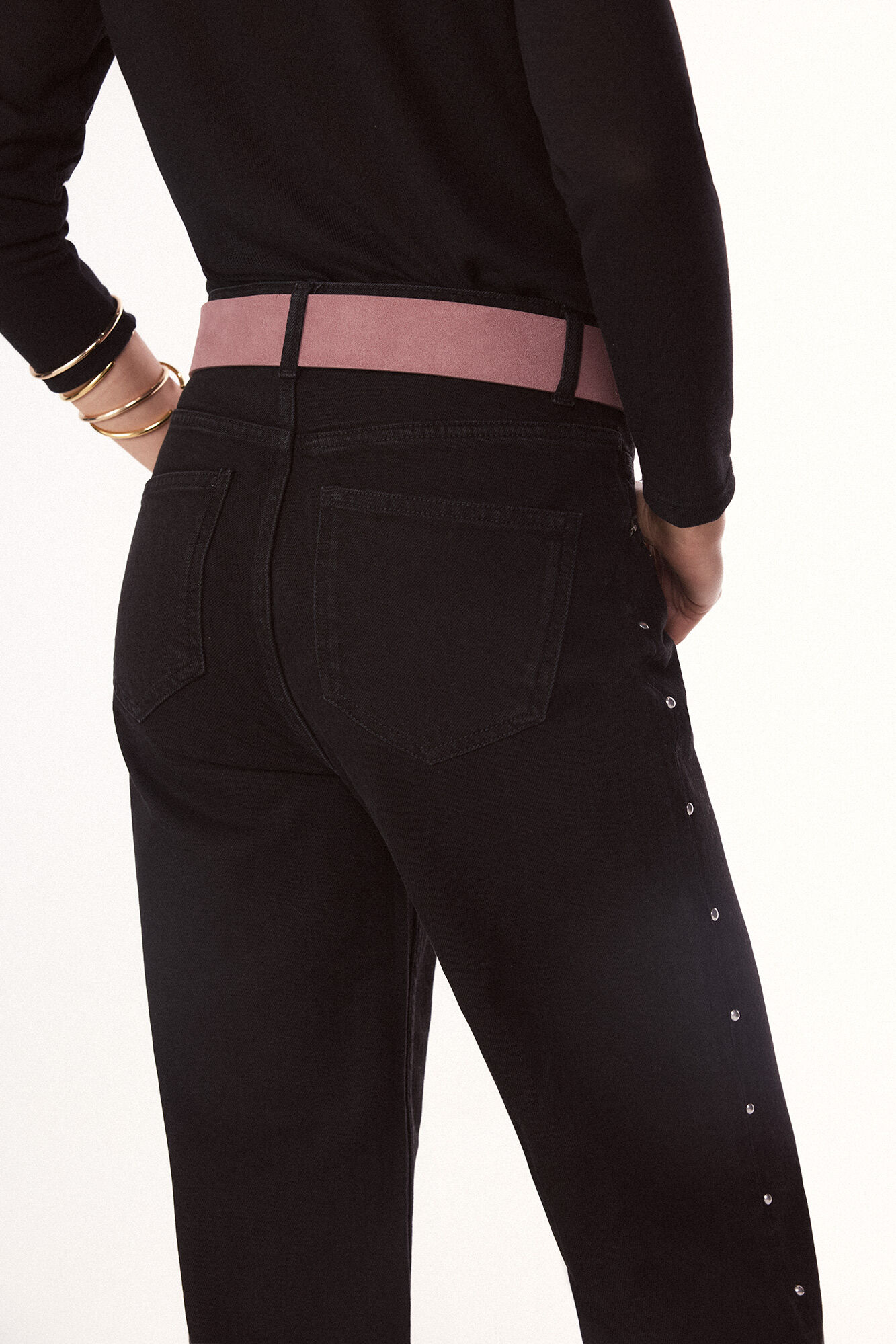 Slowlove Jeans tachas Negro