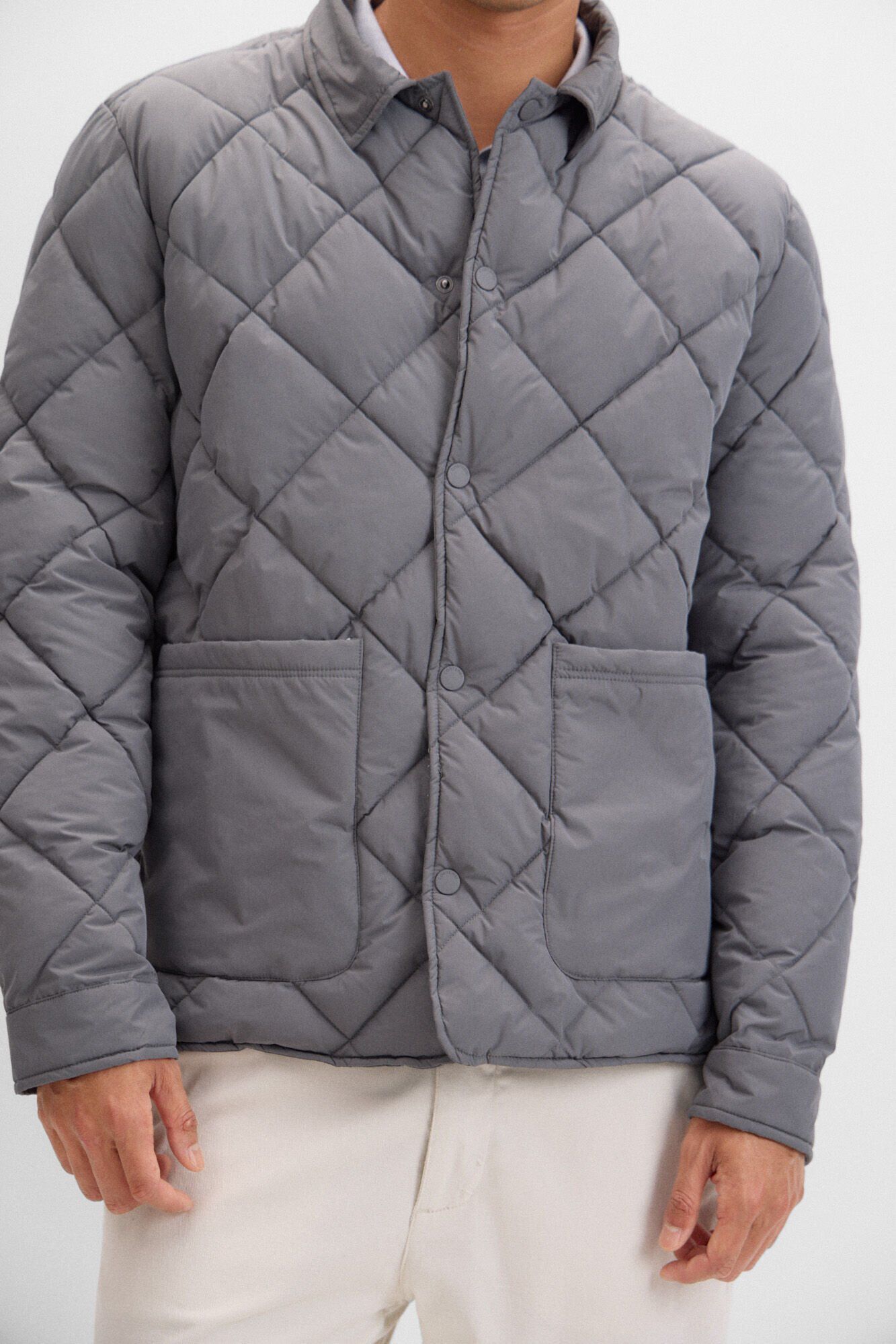 Cortefiel Puffer jacket Grey