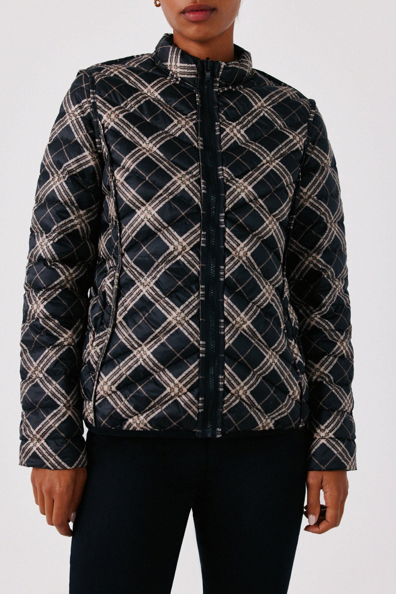 Cortefiel Reversible down puffer jacket Black