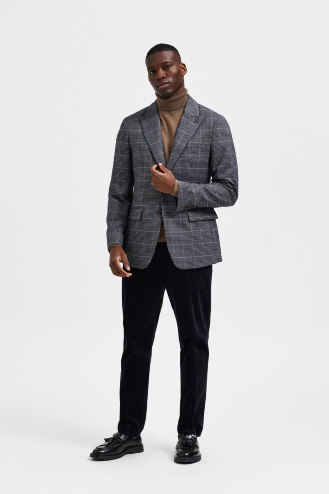 Selected Americana Slim cuadros Azul