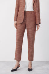 Cortefiel Slim fit trousers Orange