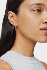 Tous Pendiente individual de aro corto Amarillo