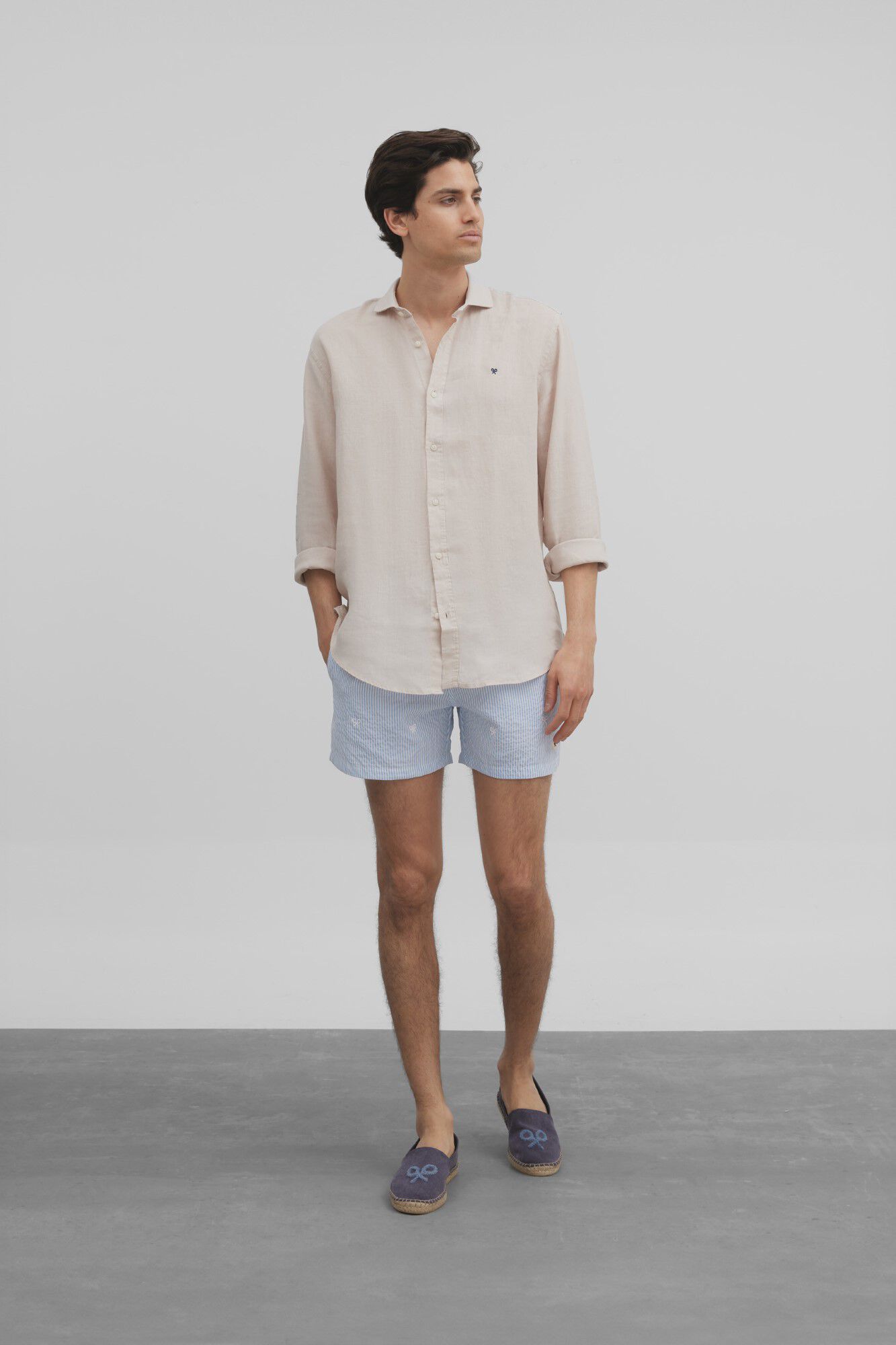 Silbon Ba&ntilde;ador rayas Azul