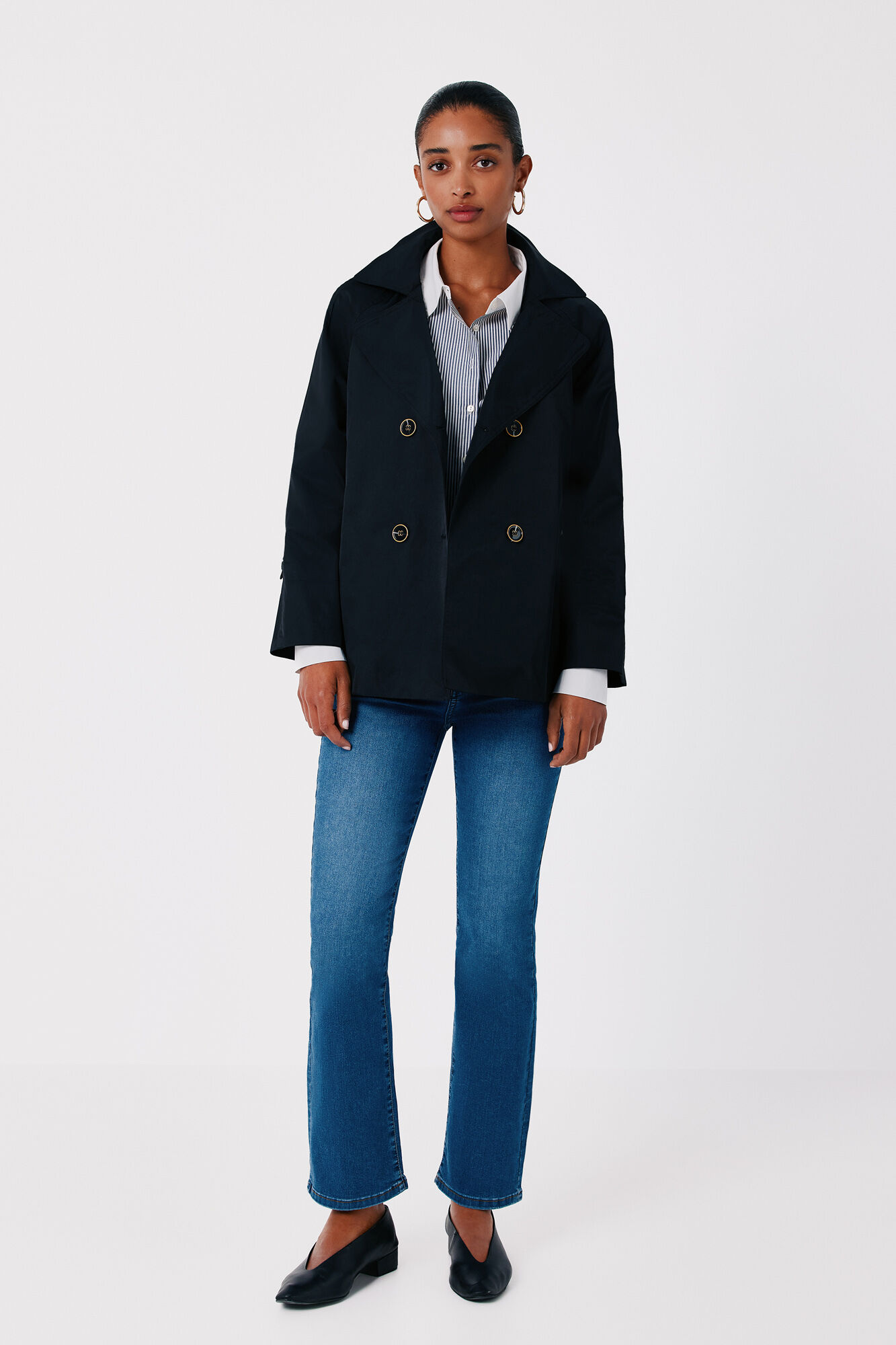 Cortefiel Short flared trench