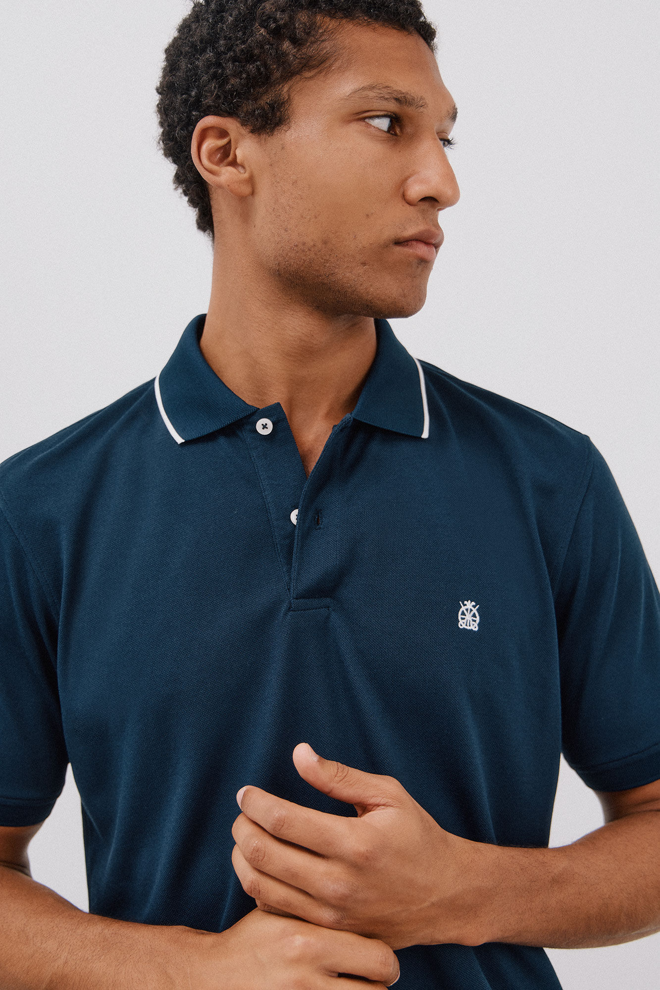 Cortefiel Coolmax&reg; polo  Navy