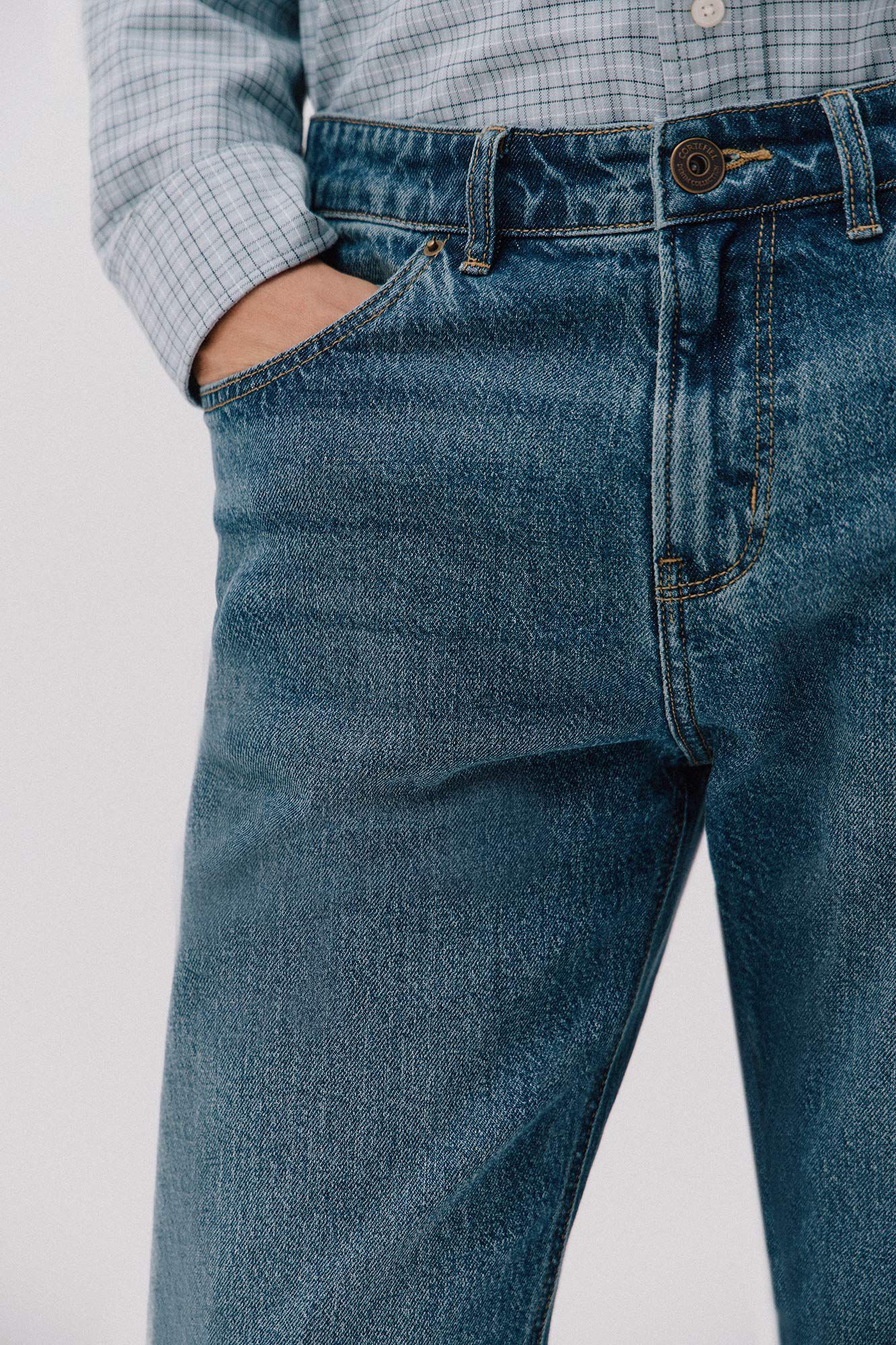 Cortefiel Pantal&oacute;n vaquero tapered fit Azul