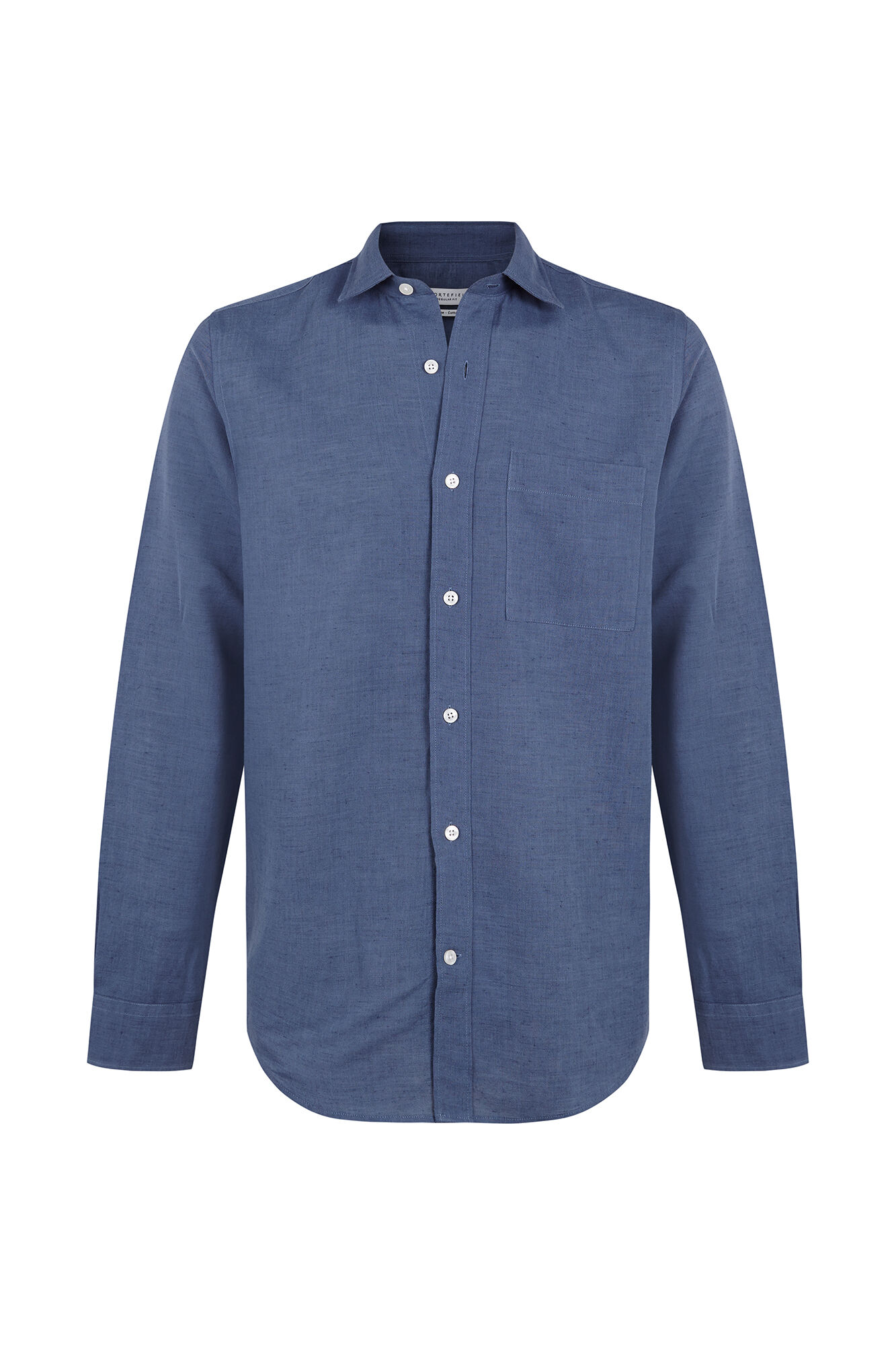 Cortefiel Plain linen cotton shirt