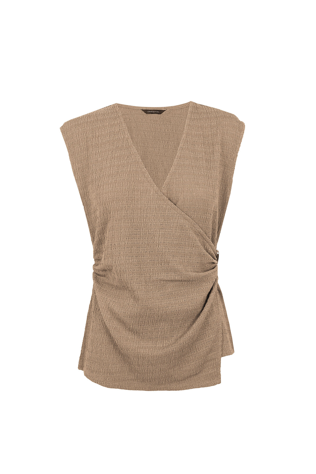 Cortefiel Top broche Amarillo
