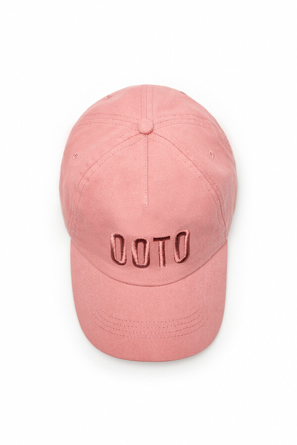 Cortefiel Cotton cap with OOTO logo Pink