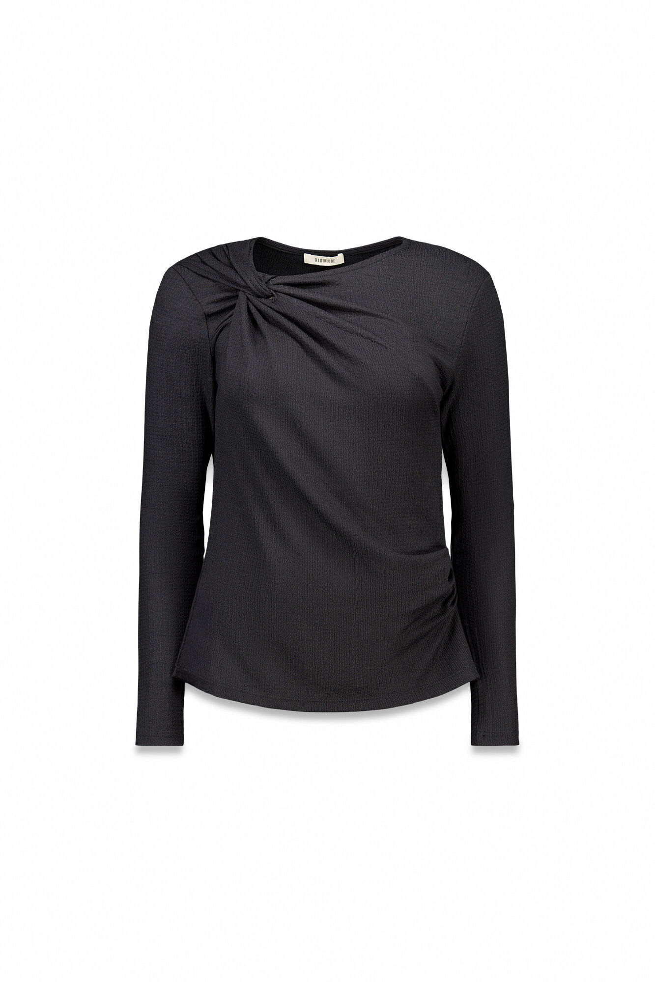 Slowlove Top com decote Preto